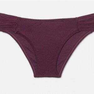 NWT Kona Sol Womens Size XL Burgundy Bikini Medium Coverage Hipster Swim Bottoms